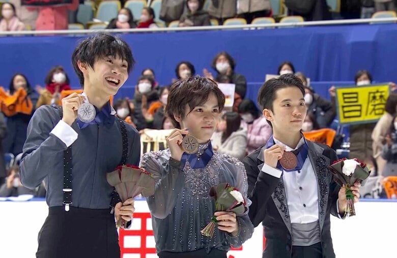 友野は出場10回目で全日本選手権の表彰台にのぼった