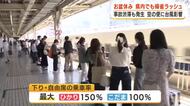 新幹線の乗車率は最大150％　お盆休みの帰省ラッシュ始まる　「おばあちゃん家へ」　静岡県内の交通機関も混雑　台風で空の便に影響
