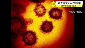 県内で新たに27人が新型コロナウイルスに感染