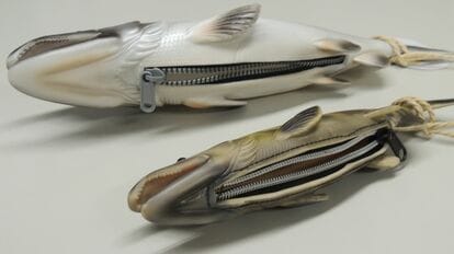 水族館監修の“鮭ポーチ”が細部までリアル…制作へのこだわりにグッズ