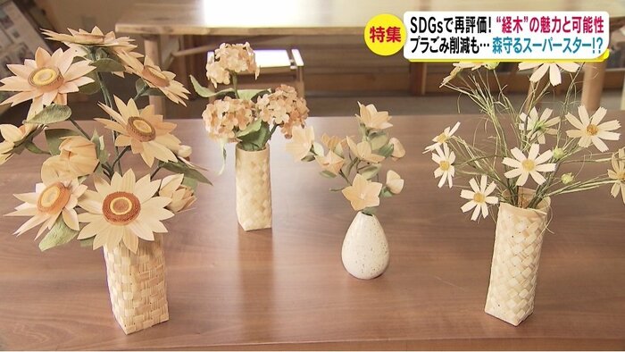 フラワーアレンジメント風に飾ることも