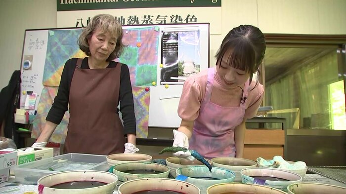 7つの色を使い“世界にひとつだけの作品”作り