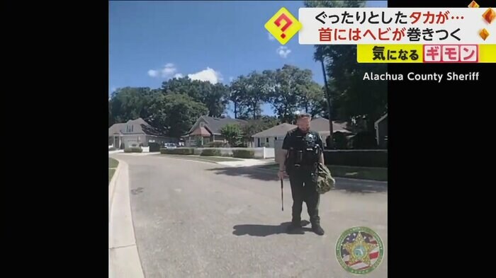 通報を受け、現場に到着した警察官
