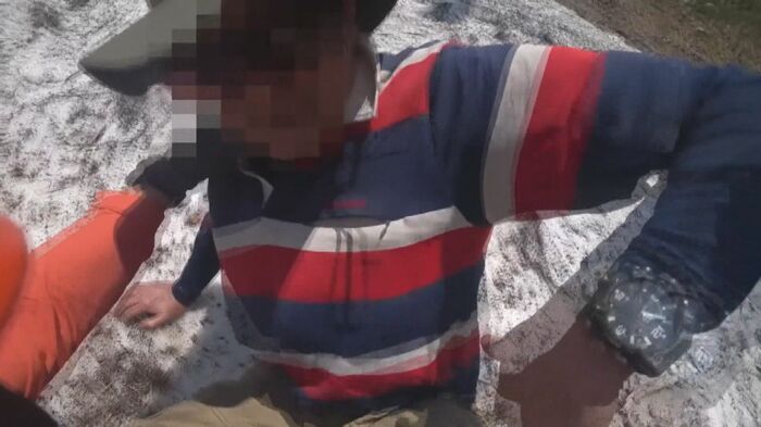 救助された70代男性(提供:新潟県警)