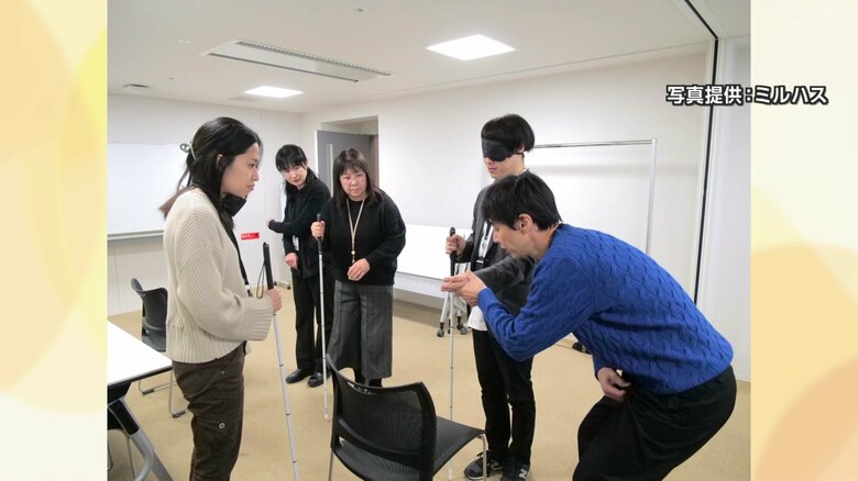 介助研修の様子