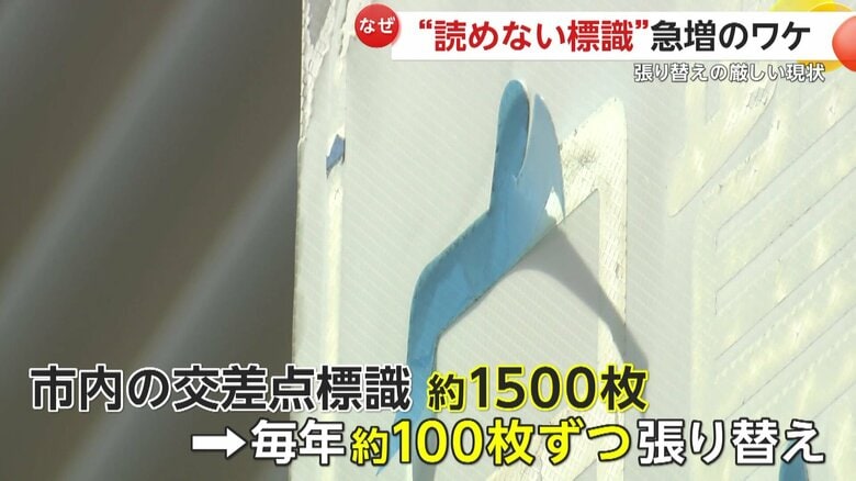 すぐ張り替えとはいかない“標識事情”