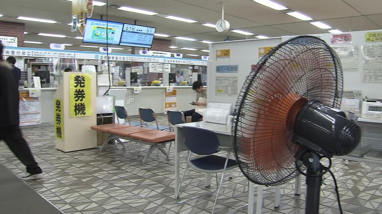 東区役所では冷房が故障