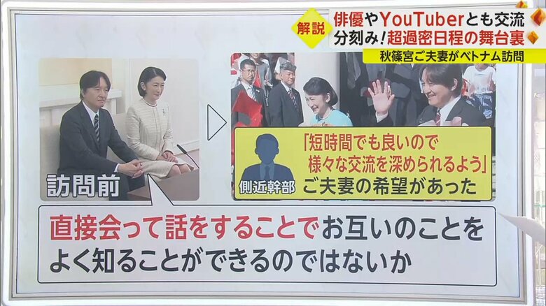 秋篠宮ご夫妻のベトナム訪問前の側近の方のお話