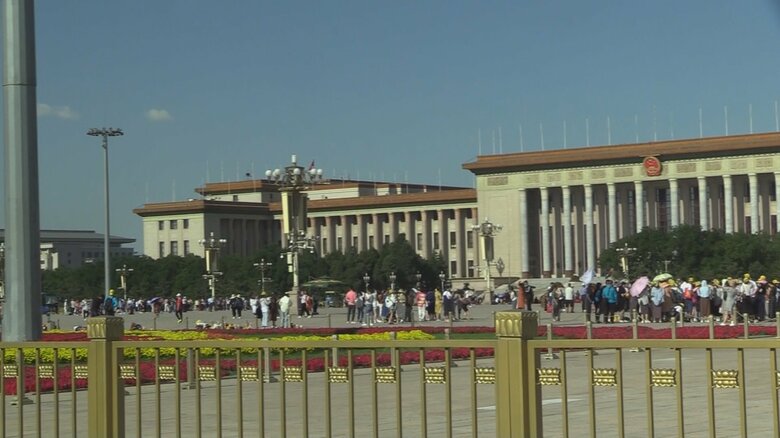 天安門広場の様子（2021年6月4日）　事件の痕跡は何もない