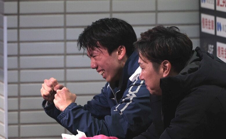 全日本ジュニアのキスクラで感情を爆発させた朝賀俊太朗