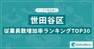 【2025年最新版】世田谷区:従業員数増加率ランキングTOP30/SalesNow DBレポート