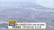 総務省が国勢調査速報値を公表　秋田の人口減少率8.1％は全国最大