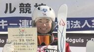 【モーグル】今季で現役引退の冨高日向子がデュアルモーグルで3位「しっかりと表彰台に立てて素直にすごく嬉しい」