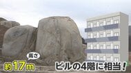 【独自】「でかい!」高さ17mの“巨大な石”が突如出現 地元住民「町おこしの起爆剤になれば」…今後の市の対応は?