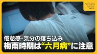 【医師に聞く】「頑張りすぎず十分休んで」梅雨時期は“六月病”に注意！気象の影響・疲労蓄積から心身不調に