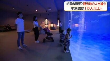 地震の影響？観光地の人出減少　水族館は1万人以上減少【鹿児島】