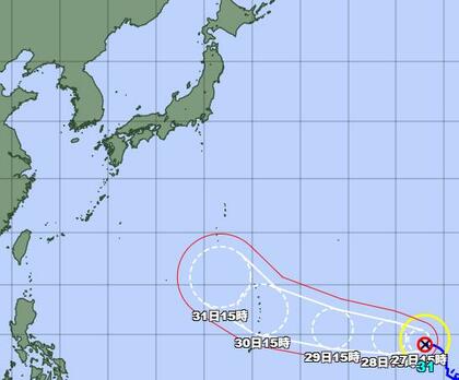 【台風情報】台風31号の進路と影響は？進路や勢力の変化によっては影響を与えるおそれもあり…気象予報士「進路にはまだ不確実性あり」