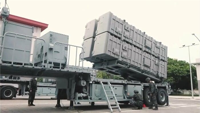 中国の演習を受けて台湾軍が展開した雄風III型超音速地対艦ミサイル