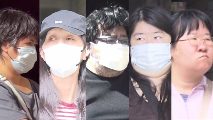 長野容疑者と4人の女