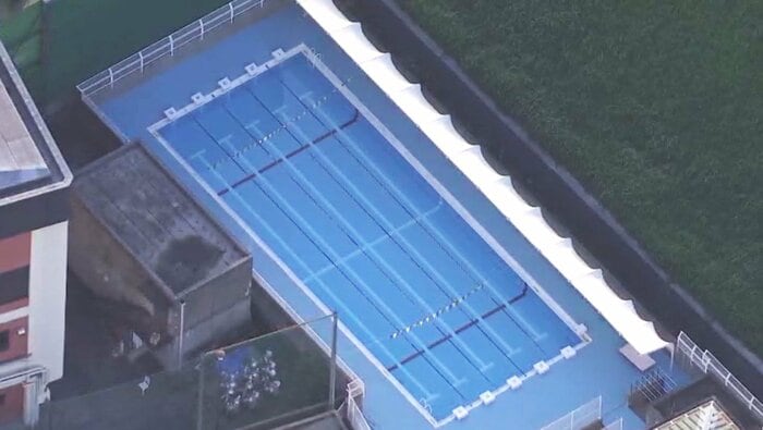 大阪市立今市中学校のプール