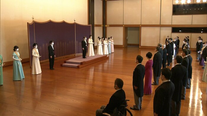 新年祝賀の儀(午前11時すぎ 皇居)