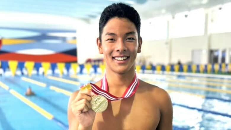全中水泳・男子バタフライで竹野伊織選手(金井学園SC)が2冠を達成 200mに続き100mでも大会新の53秒68で優勝 【福井】|FNNプライムオンライン