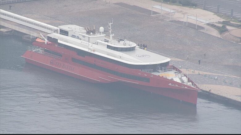 JR九州の新型高速船「クイーンビートル」初の営業運航　国の特例措置で世界遺産遊覧ツアー｜FNNプライムオンライン