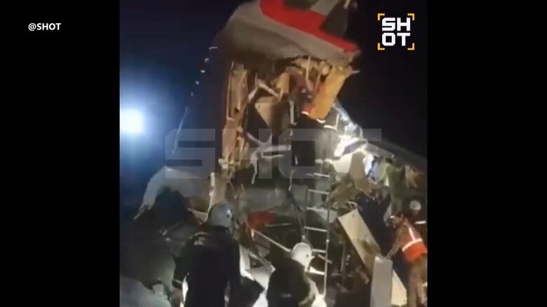 ロシア西部で橋崩落…モスクワ行き列車が脱線　7人死亡69人ケガ　ロシア鉄道「違法な妨害行為の結果」｜FNNプライムオンライン