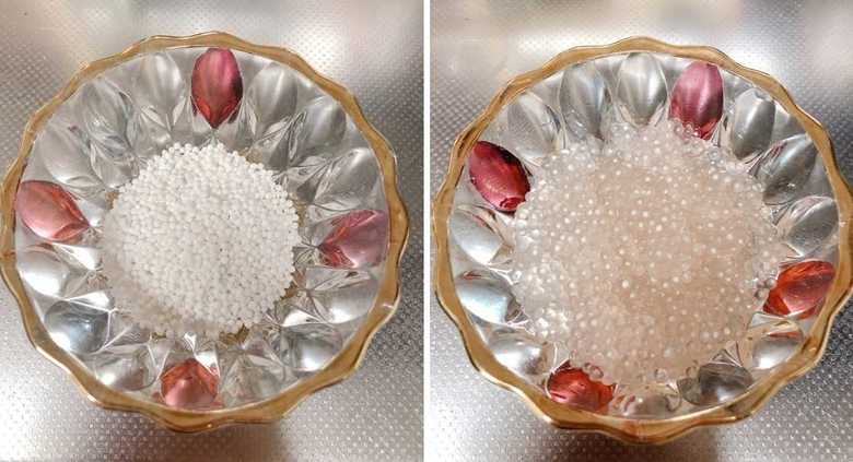 乾燥タピオカを20分ほど茹でるとモチモチに
