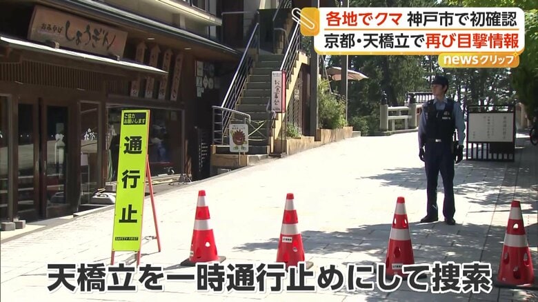 一時通行止めになっていた天橋立