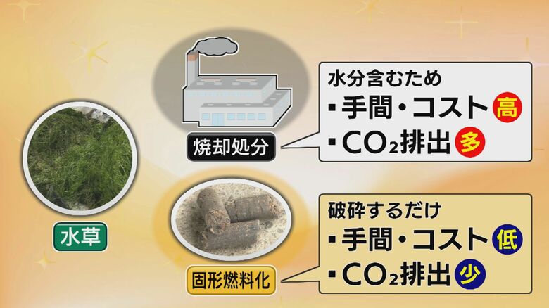 コストとCO2排出量で固形燃料化に軍配が上がる