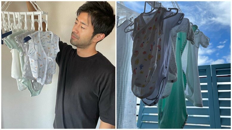 息子の洗濯物は小さすぎて見るたび笑ってしまいます　byEnami