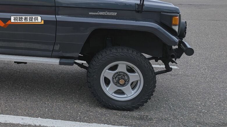 被害にあった車