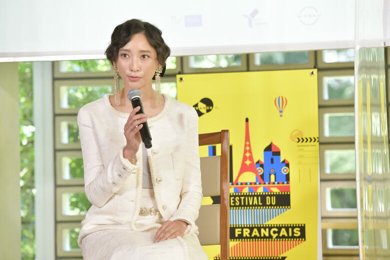 フェスティバル・ミューズに就任した杏さん　©unifrance