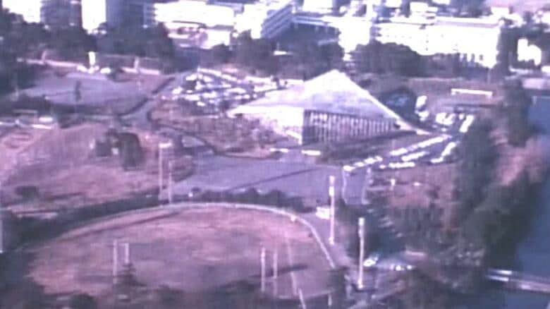 駿府会館の空撮 当時の様子