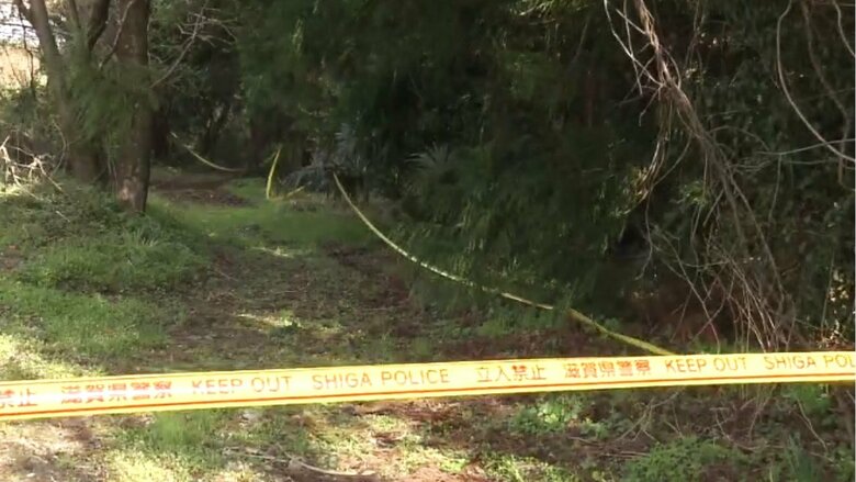 遺体が見つかった現場付近