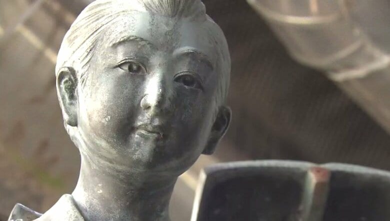 落札された「金次郎の像」