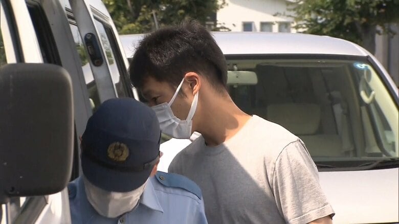 送検される栗原弘樹容疑者（34）