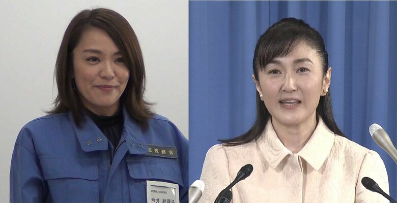 今井絵理子氏（左）　生稲晃子氏（右）