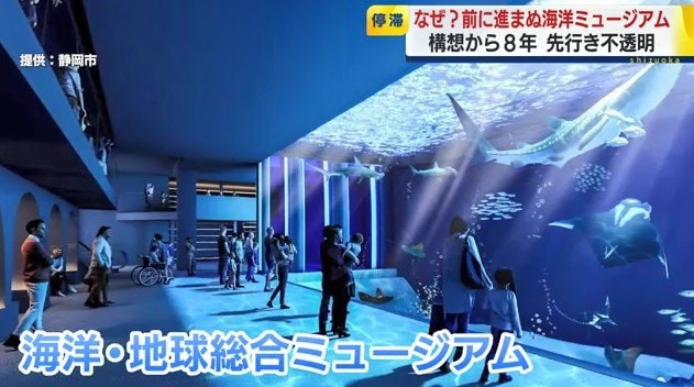 海洋・地球総合ミュージアムの館内イメージ（提供：静岡市）
