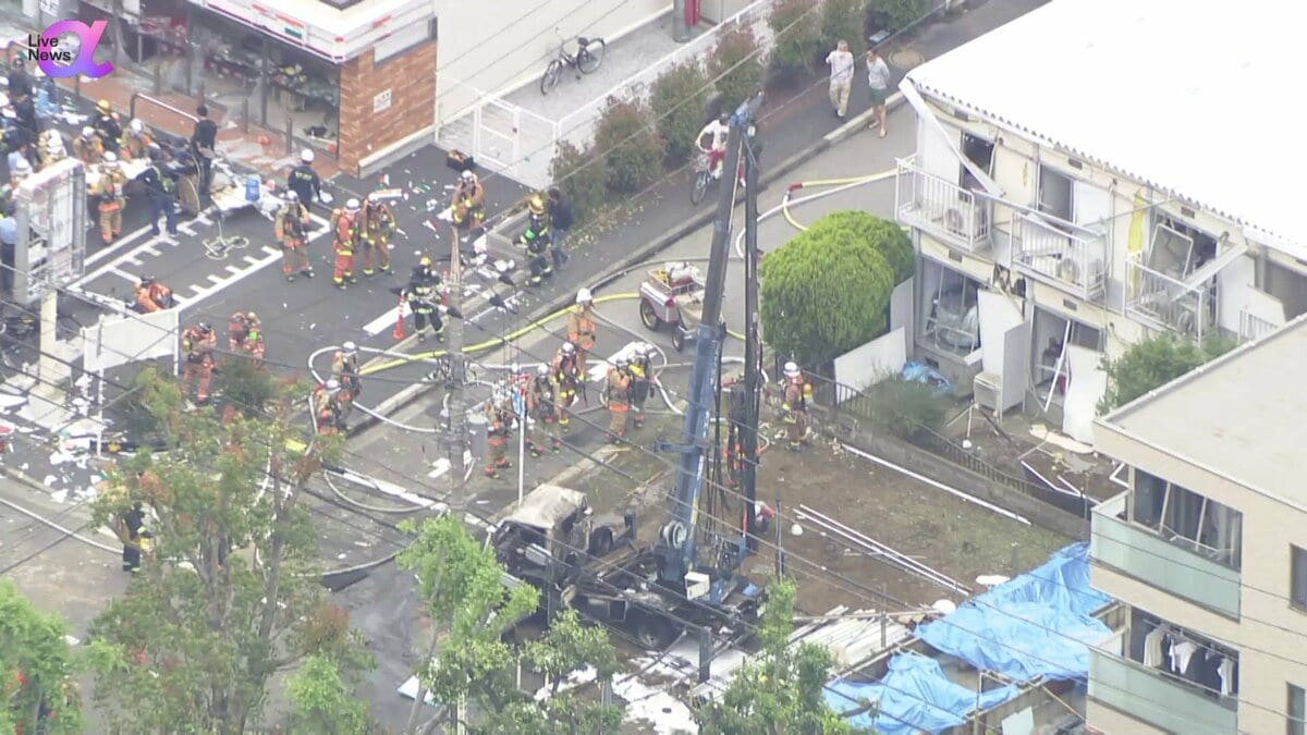 ガスボンベに「1964年」検査合格の刻印 東京・江戸川区の爆発火災 長