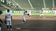 初出場の熊本代表・有明高校が甲子園で練習　主将「勇気を与えられるように頑張りたい」　地震被害の故郷への思い語る