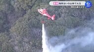 9時間超経過も鎮火に至らず…愛知県豊橋市の海岸沿いの山林で火事 ケガ人などは確認されず 西から東に燃え広がる