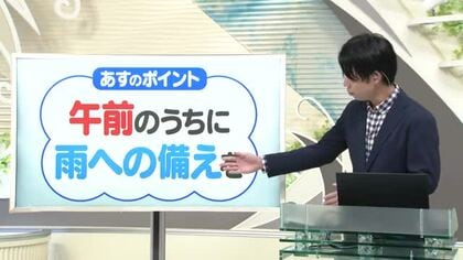 【天気／山形】8日のポイント「午前中に雨への備えを」置賜で長く強く雨　中村友祐気象予報士の予報(2)