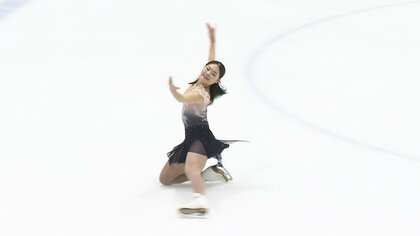 フリーの演技構成点はトップに次ぐスコアをマーク