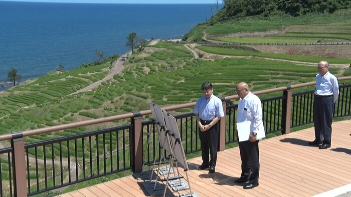 輪島市の白米千枚田を訪問された 2018年8月