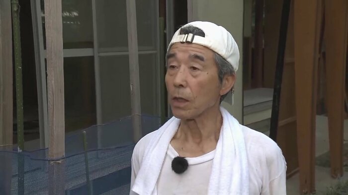 補助金や見舞金などの支援制度を住民に伝えてほしいと話す、楢山町内会・伊藤達男会長