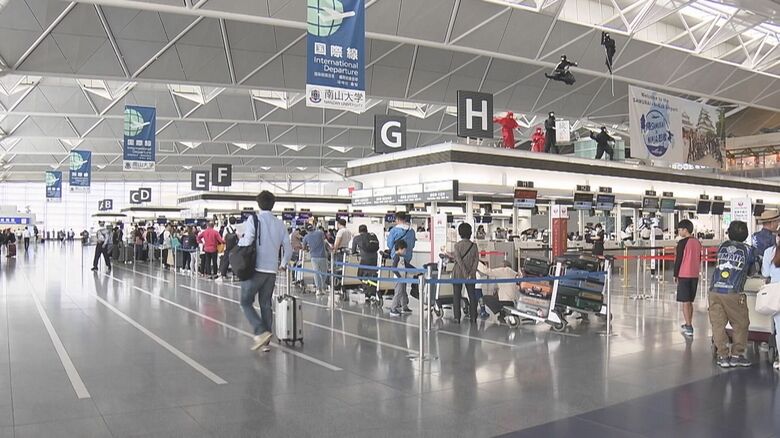 中部空港の2024年度利用者数は1103万人余りで前年度比20％増 うち国際線は491万人余りと同52％の大幅増｜FNNプライムオンライン