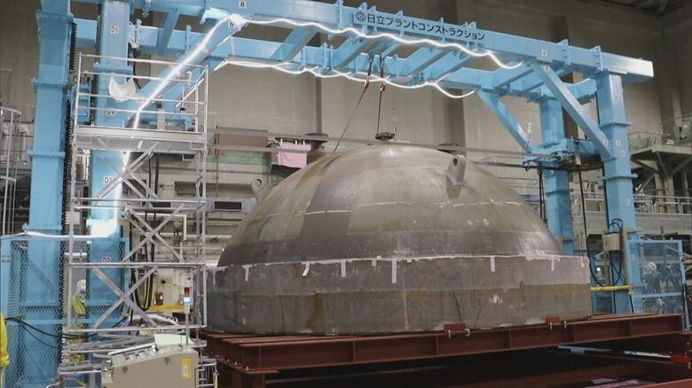 原子炉圧力容器の上蓋など解体…原発の廃炉作業中の現場公開 課題は低レベル放射性廃棄物の処分場所｜FNNプライムオンライン