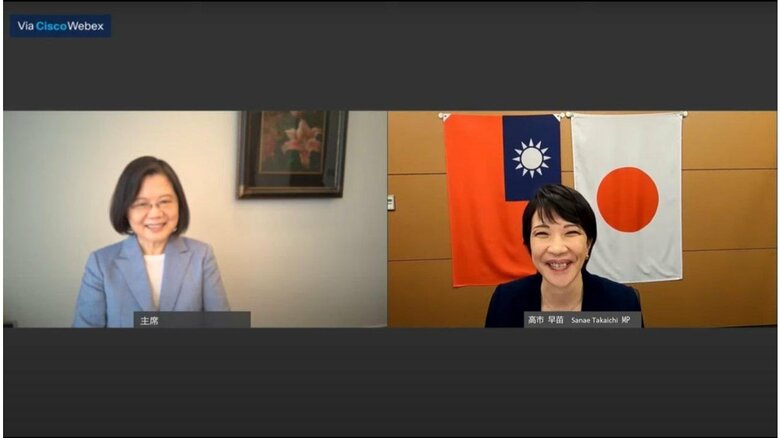 【速報】高市前総務相が台湾・蔡英文総統とオンライン会談「前向きな話し合い」｜FNNプライムオンライン